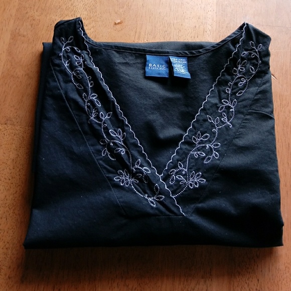 BASIC EDITIONS BLOUSE Tunic XL - Picture 3 of 7